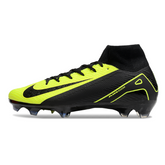 Nike Air Zoom Mercurial Superfly 10 Elite FG Black and Light Green Football Boots